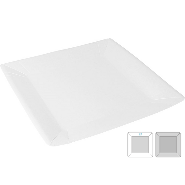 Lacquered Square Plates Card